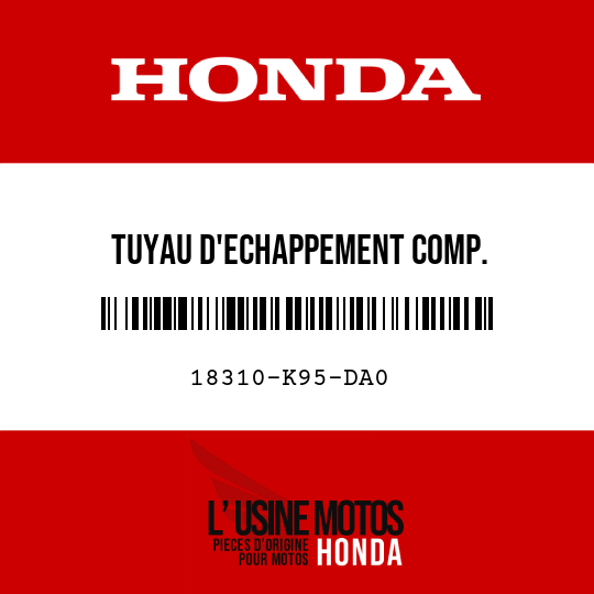 image de 18310-K95-DA0 TUYAU D'ECHAPPEMENT COMP.
