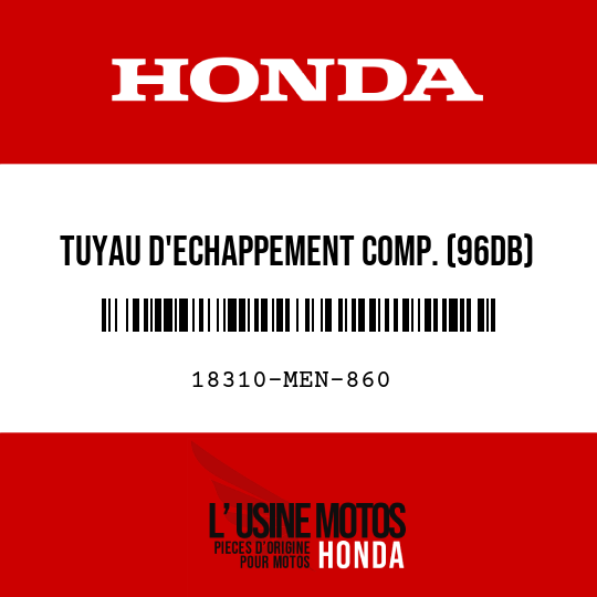 image de 18310-MEN-860 TUYAU D'ECHAPPEMENT COMP. (96DB)