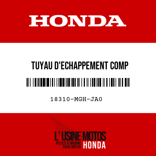 image de 18310-MGH-JA0 TUYAU D'ECHAPPEMENT COMP
