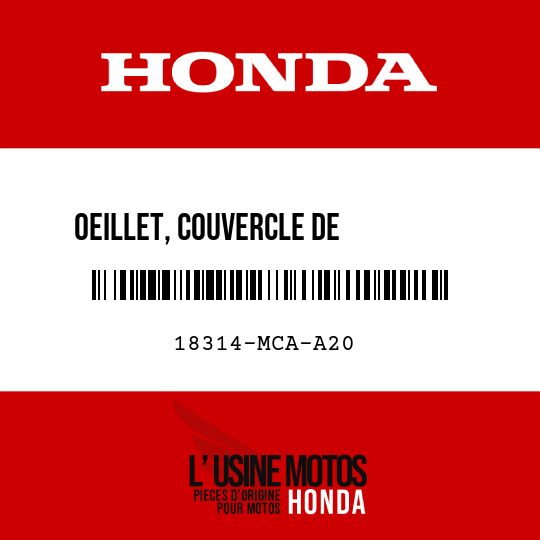 image de 18314-MCA-A20 OEILLET, COUVERCLE DE         SILENCIEUX