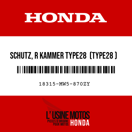 image de 18315-MW5-870ZY SCHUTZ, R KAMMER TYPE28  (TYPE28 )