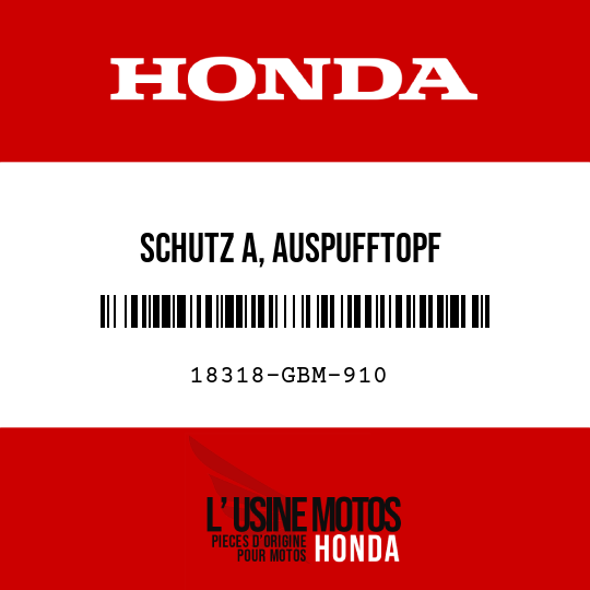 image de 18318-GBM-910 SCHUTZ A, AUSPUFFTOPF