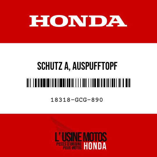 image de 18318-GCG-890 SCHUTZ A, AUSPUFFTOPF