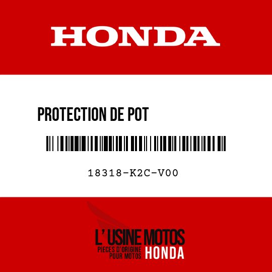 image de 18318-K2C-V00 PROTECTION DE POT             D'ECHAPPEMENT