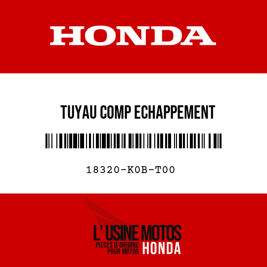 image de 18320-K0B-T00 TUYAU COMP ECHAPPEMENT