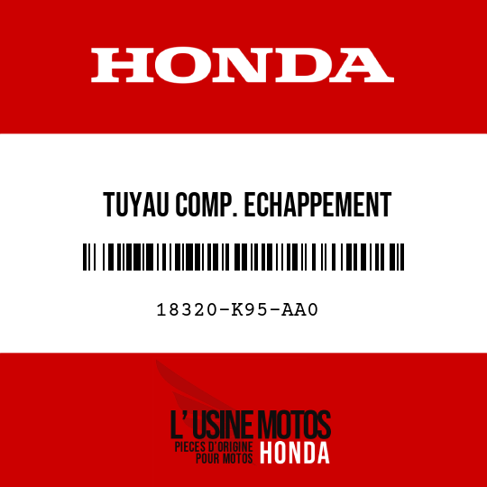 image de 18320-K95-AA0 TUYAU COMP. ECHAPPEMENT
