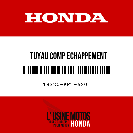 image de 18320-KFT-620 TUYAU COMP ECHAPPEMENT