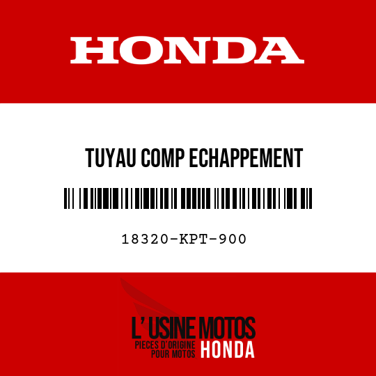 image de 18320-KPT-900 TUYAU COMP ECHAPPEMENT
