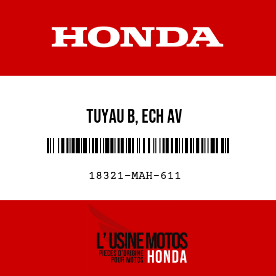 image de 18321-MAH-611 TUYAU B, ECH AV