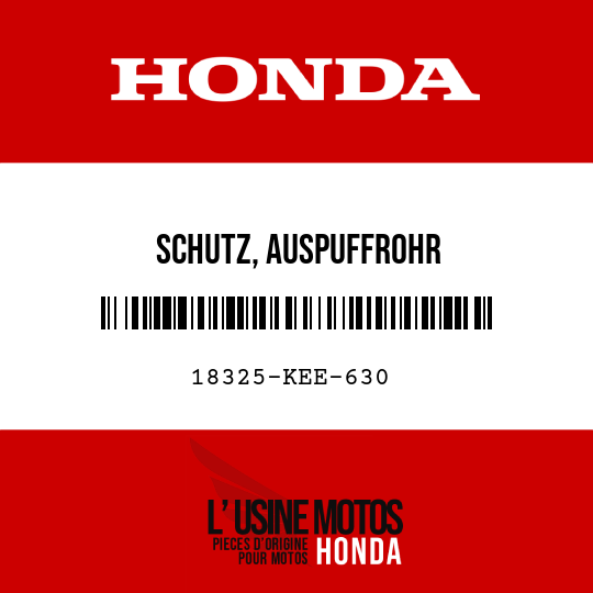 image de 18325-KEE-630 SCHUTZ, AUSPUFFROHR