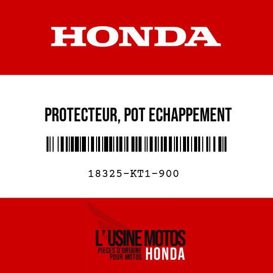 image de 18325-KT1-900 PROTECTEUR, POT ECHAPPEMENT