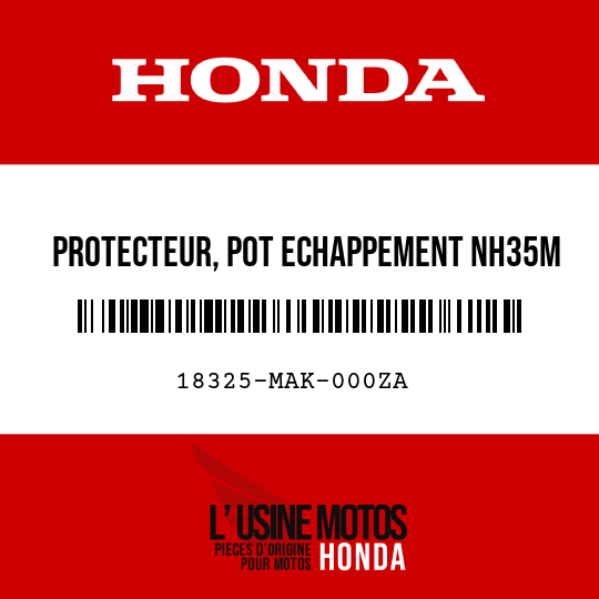image de 18325-MAK-000ZA PROTECTEUR, POT ECHAPPEMENT NH35M 