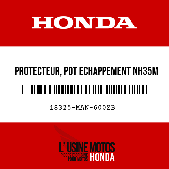 image de 18325-MAN-600ZB PROTECTEUR, POT ECHAPPEMENT NH35M 
