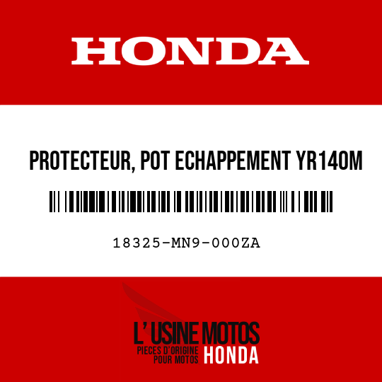 image de 18325-MN9-000ZA PROTECTEUR, POT ECHAPPEMENT YR140M 