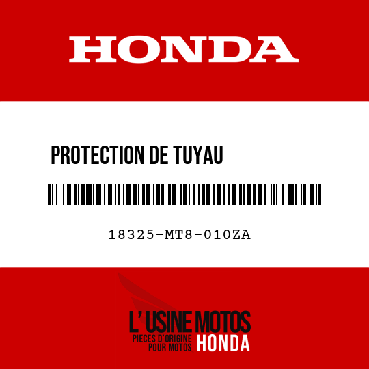 image de 18325-MT8-010ZA PROTECTION DE TUYAU           D'CHAPPEMENT D. TYPE6 (NH276M)