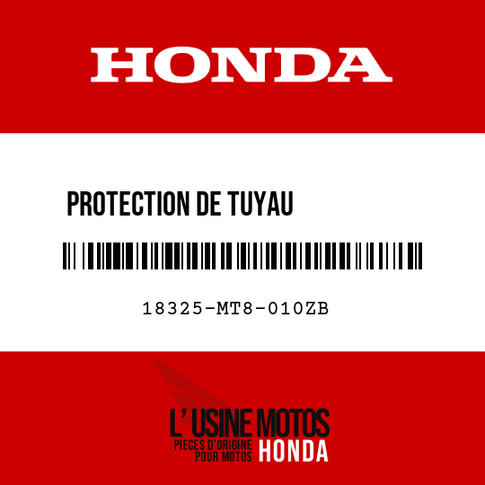 image de 18325-MT8-010ZB PROTECTION DE TUYAU D'CHAPPEMENT D. TYPE7 (NH277M)