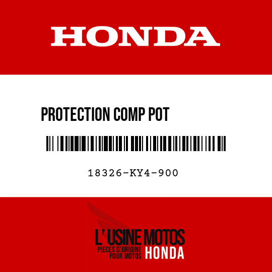 image de 18326-KY4-900 PROTECTION COMP POT          ECHAPPEMENT (B)