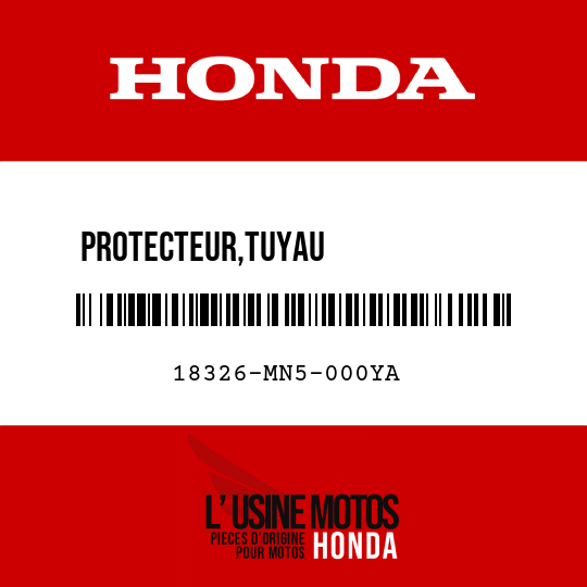 image de 18326-MN5-000YA PROTECTEUR,TUYAU              D'ECHAPPEMENT AR G TYPE21 (G156P)