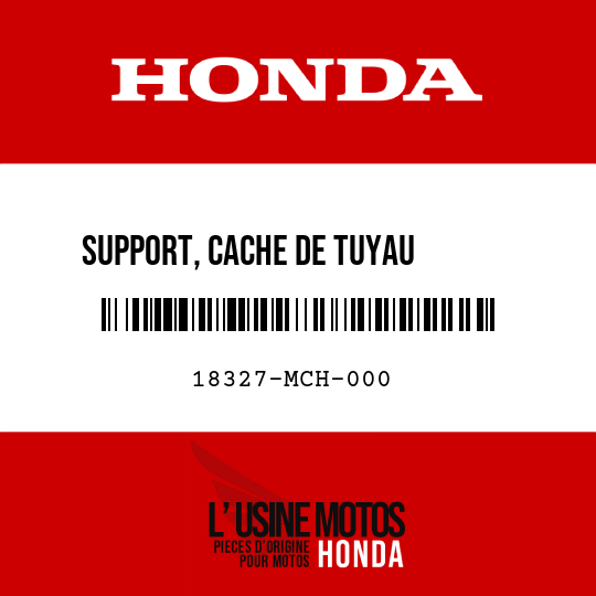 image de 18327-MCH-000 SUPPORT, CACHE DE TUYAU       D'ECHAPPEMENT