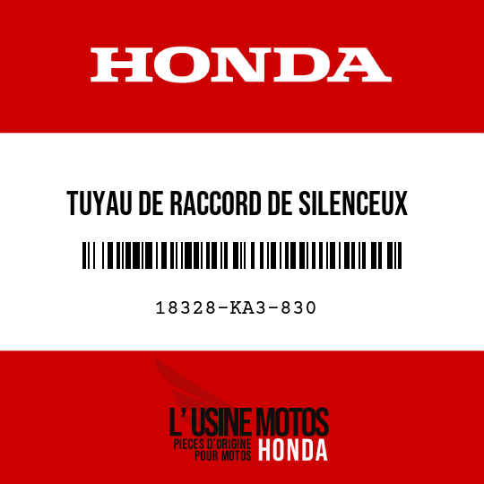 image de 18328-KA3-830 TUYAU DE RACCORD DE SILENCEUX