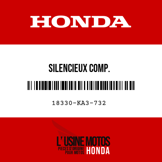 image de 18330-KA3-732 SILENCIEUX COMP.