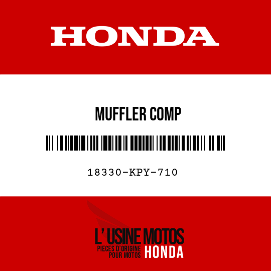 image de 18330-KPY-710 MUFFLER COMP