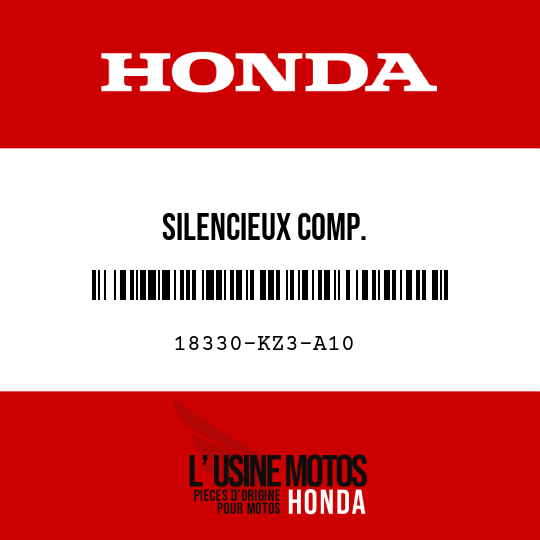 image de 18330-KZ3-A10 SILENCIEUX COMP.