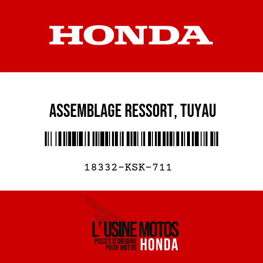 image de 18332-KSK-711 ASSEMBLAGE RESSORT, TUYAU D'ECHAPPEMENT