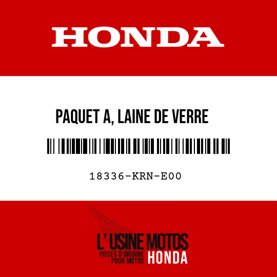 image de 18336-KRN-E00 PAQUET A, LAINE DE VERRE