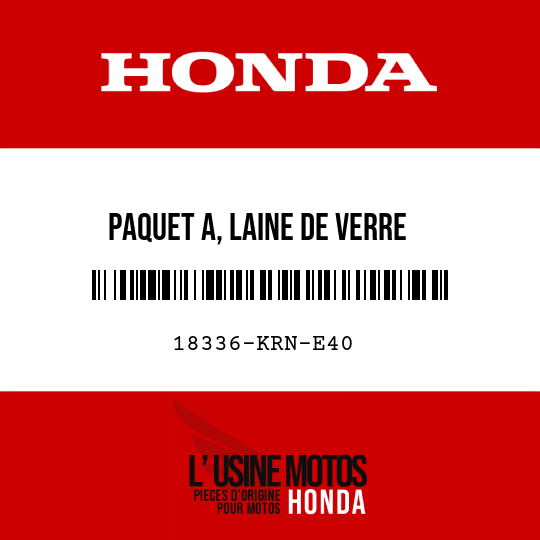 image de 18336-KRN-E40 PAQUET A, LAINE DE VERRE