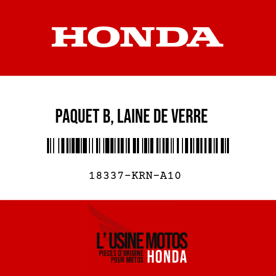 image de 18337-KRN-A10 PAQUET B, LAINE DE VERRE