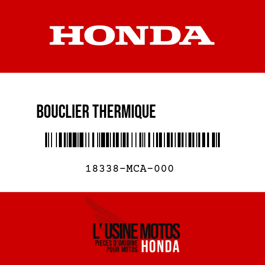image de 18338-MCA-000 BOUCLIER THERMIQUE            COMPLEMENTAIRE