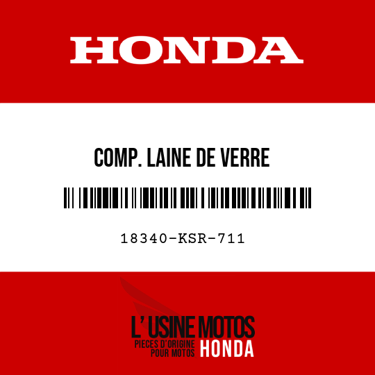 image de 18340-KSR-711 COMP. LAINE DE VERRE