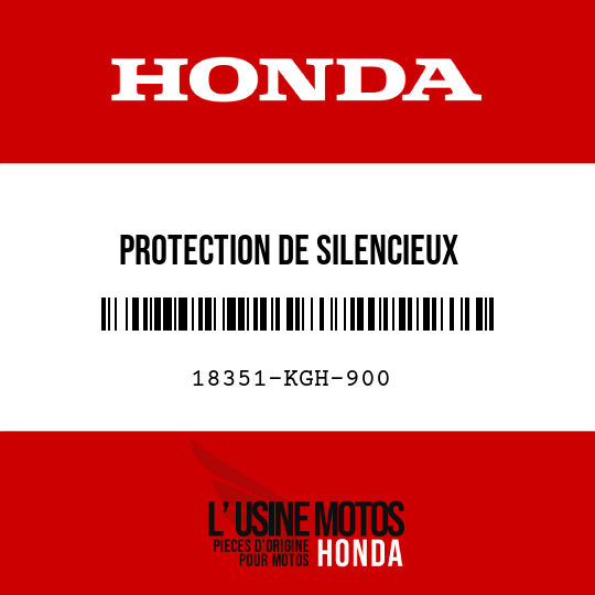 image de 18351-KGH-900 PROTECTION DE SILENCIEUX