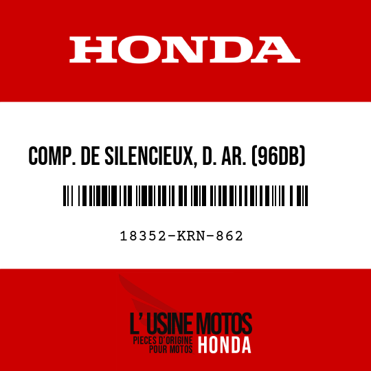 image de 18352-KRN-862 COMP. DE SILENCIEUX, D. AR. (96DB)