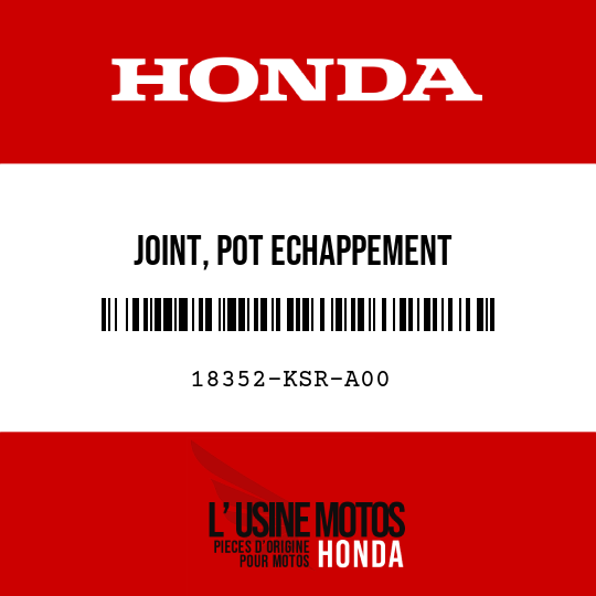 image de 18352-KSR-A00 JOINT, POT ECHAPPEMENT