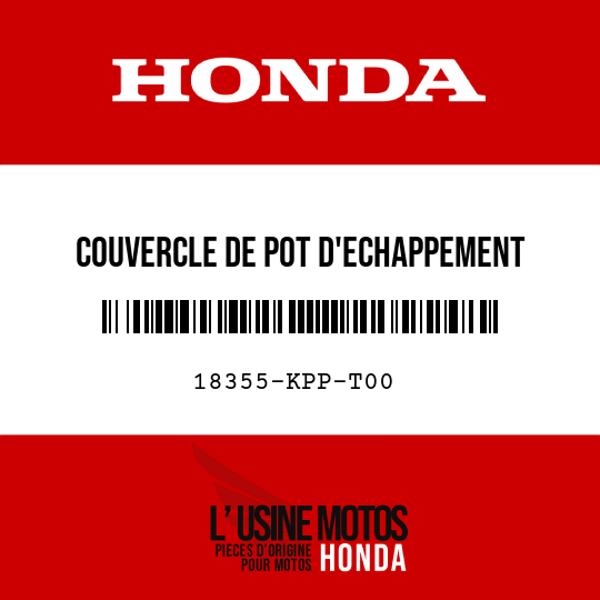 image de 18355-KPP-T00 COUVERCLE DE POT D'ECHAPPEMENT