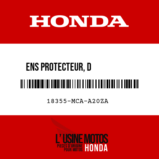 image de 18355-MCA-A20ZA ENS PROTECTEUR, D           ECHAPPEMENT NH168M 