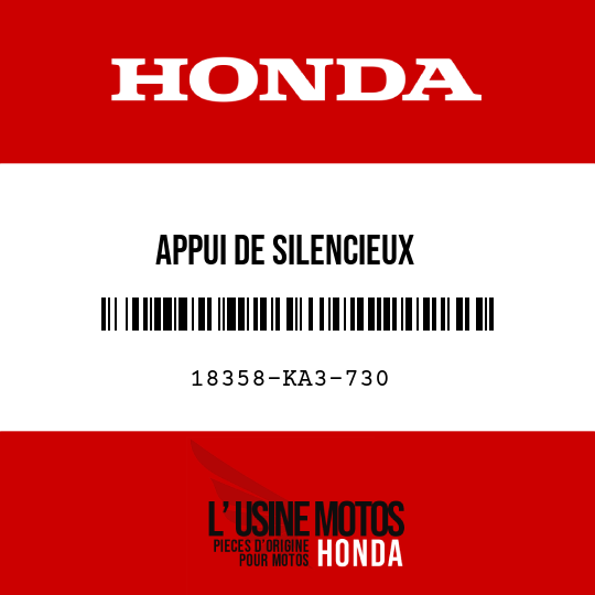 image de 18358-KA3-730 APPUI DE SILENCIEUX