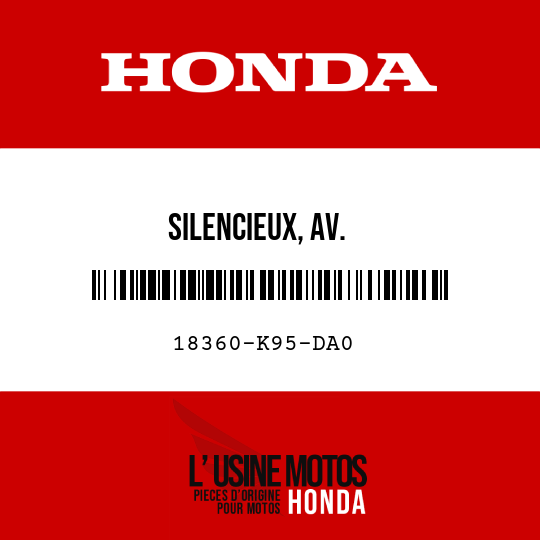 image de 18360-K95-DA0 SILENCIEUX, AV.