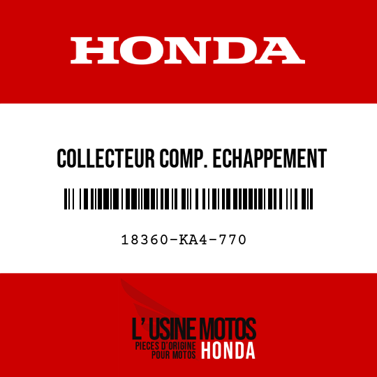 image de 18360-KA4-770 COLLECTEUR COMP. ECHAPPEMENT