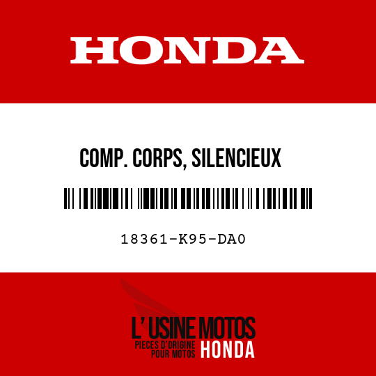 image de 18361-K95-DA0 COMP. CORPS, SILENCIEUX