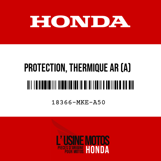 image de 18366-MKE-A50 PROTECTION, THERMIQUE AR (A)