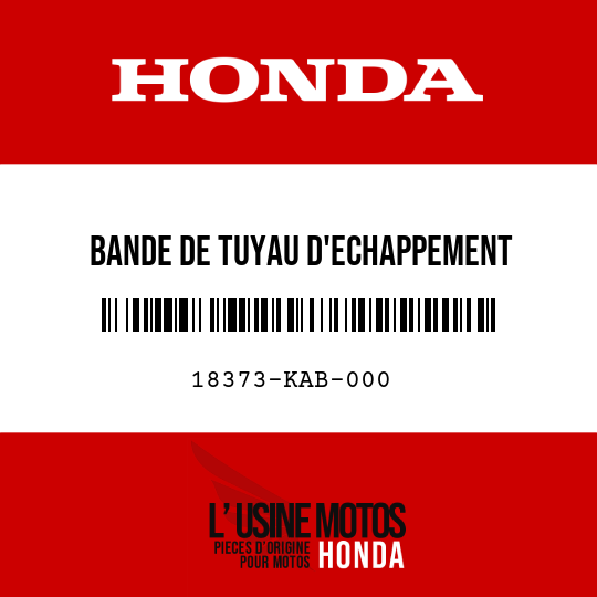 image de 18373-KAB-000 BANDE DE TUYAU D'ECHAPPEMENT