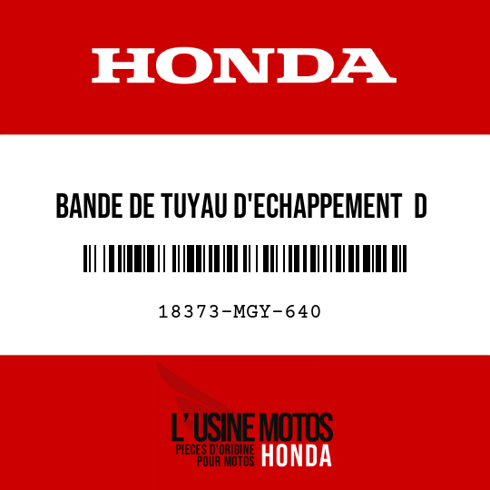 image de 18373-MGY-640 BANDE DE TUYAU D'ECHAPPEMENT  D