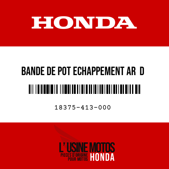 image de 18375-413-000 BANDE DE POT ECHAPPEMENT AR  D