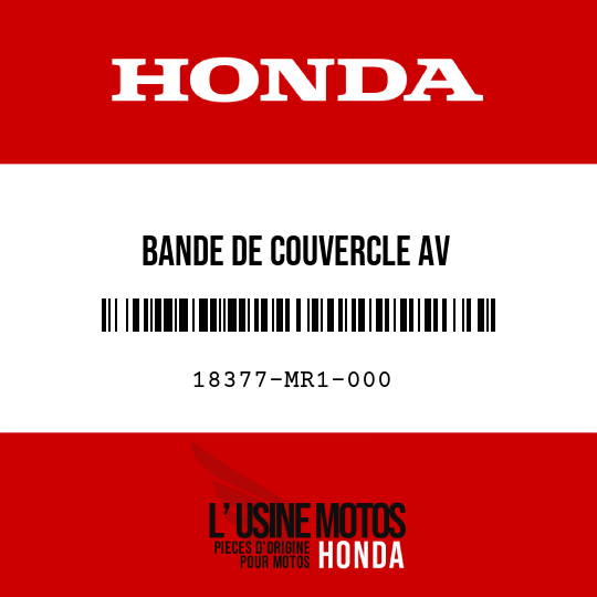 image de 18377-MR1-000 BANDE DE COUVERCLE AV