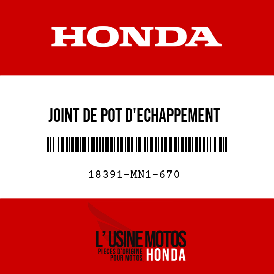 image de 18391-MN1-670 JOINT DE POT D'ECHAPPEMENT
