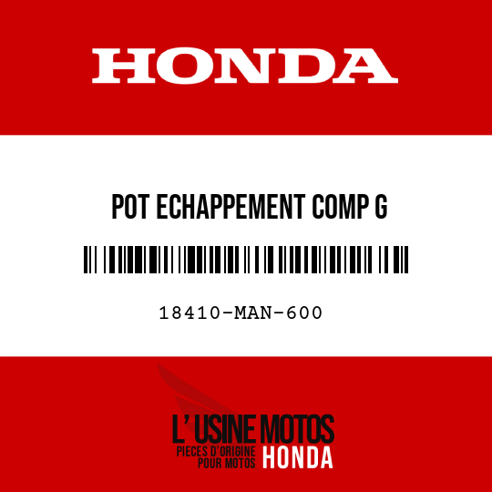 image de 18410-MAN-600 POT ECHAPPEMENT COMP G