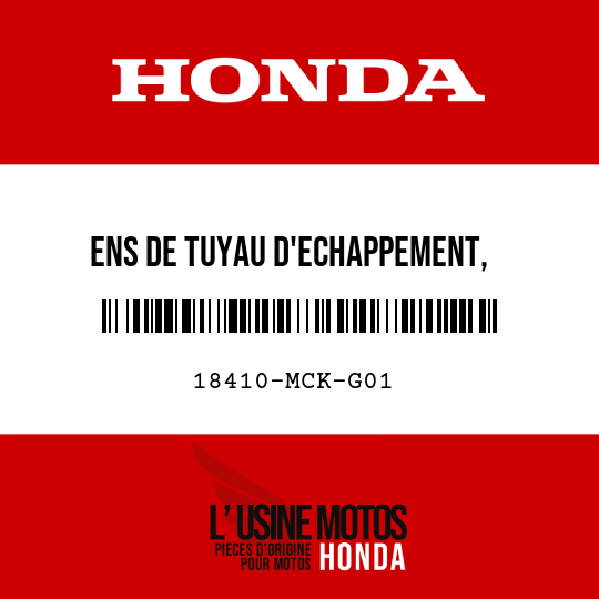 image de 18410-MCK-G01 ENS DE TUYAU D'ECHAPPEMENT,  SUPERIEUR